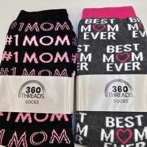 360 Threads #1 Mom Best‎ Mom Ever Novelty Socks Mother's Day Gift